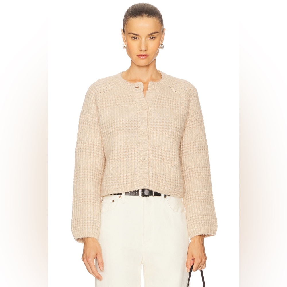 Stitches & Stripes Jane Oat‎ Textured Button-Up Cozy Cardigan